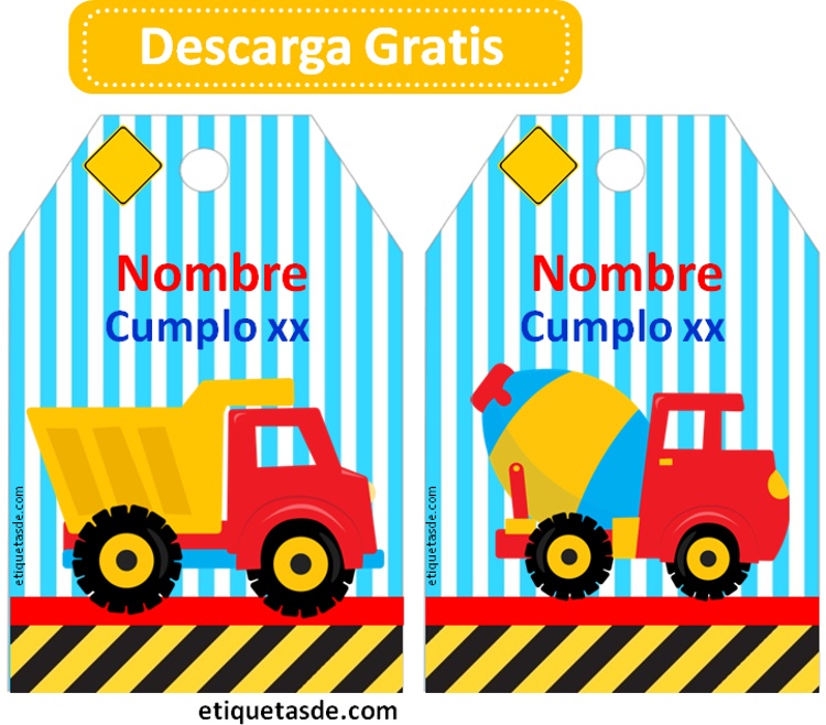 Kit Para Imprimir Fiesta Construccion